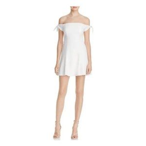 French Connection White Off The Shoulder Dress